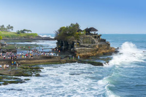 Tanah Lot is a rock formation 