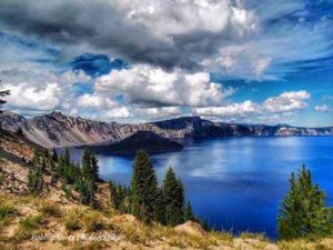 Crater Lake bluest water 